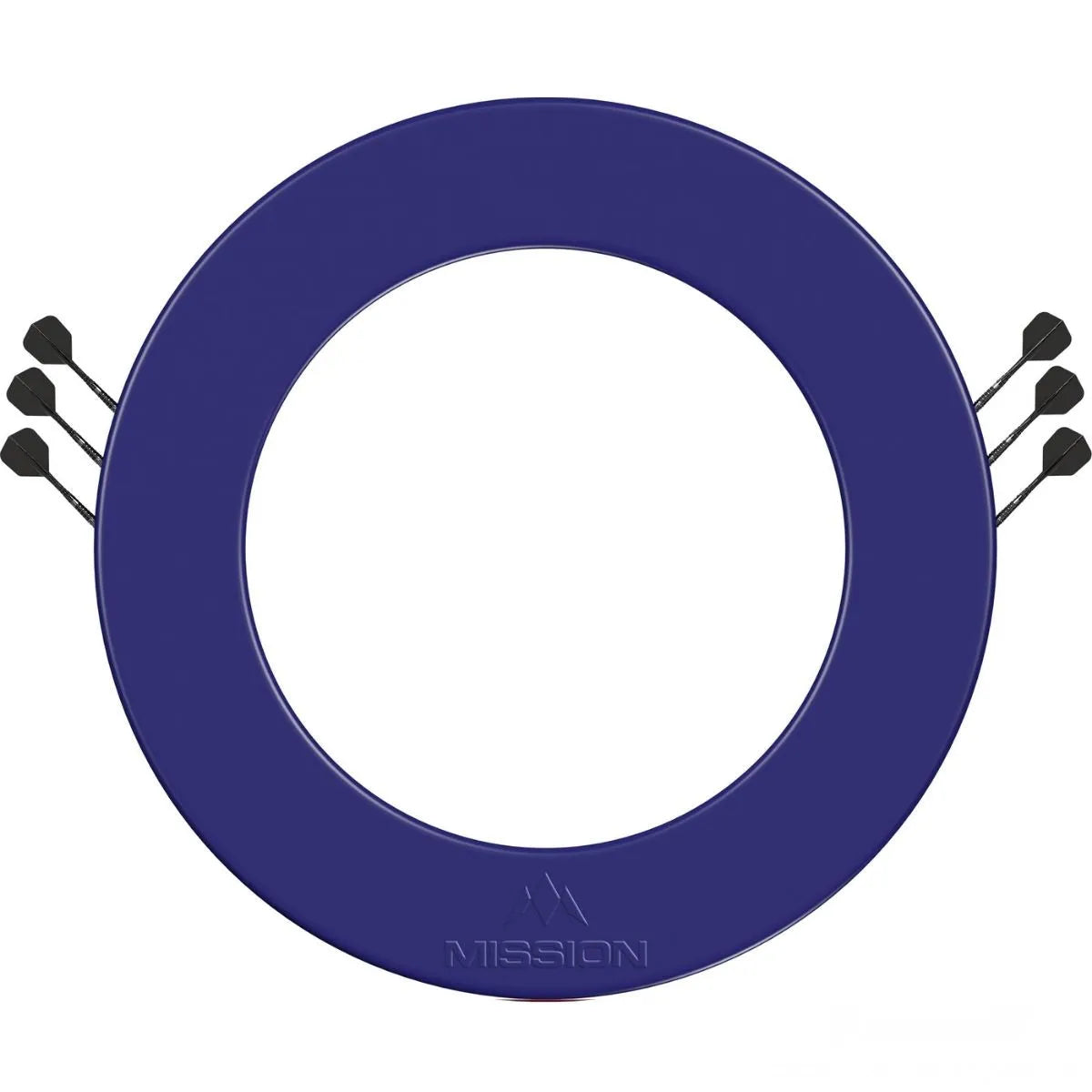 Mission Logo Surround With Dart Holder-8-Blue-Premier Darts