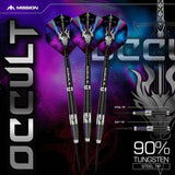 Mission Occult 90% Tungsten Steel Tip Darts-4-23 GRAM-Premier Darts