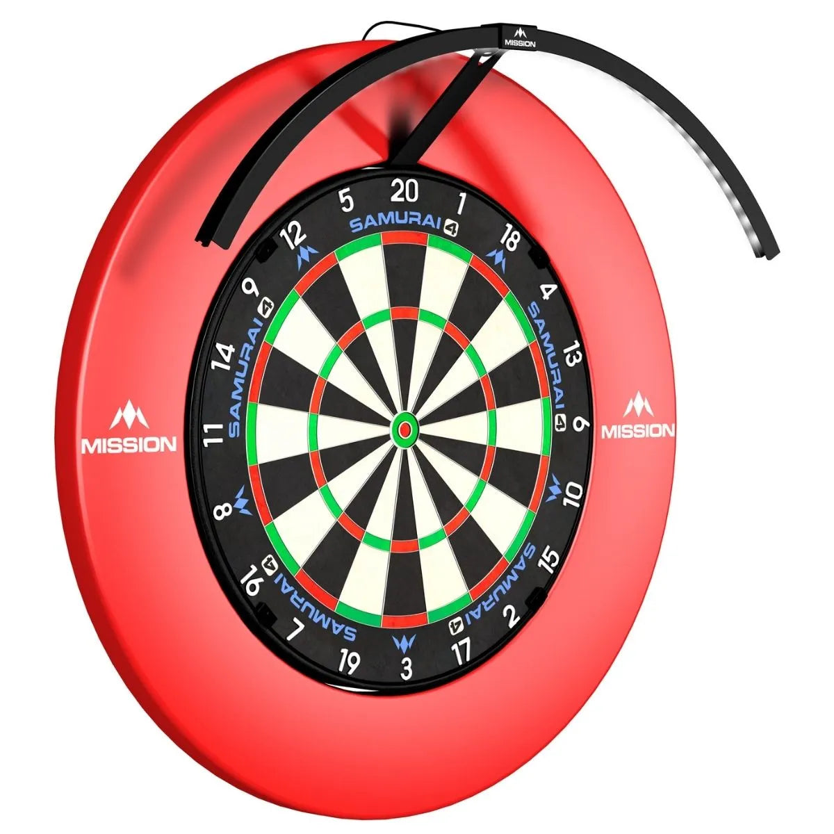 Mission Torus 120° Dartboard Lighting System-7-Black-Premier Darts