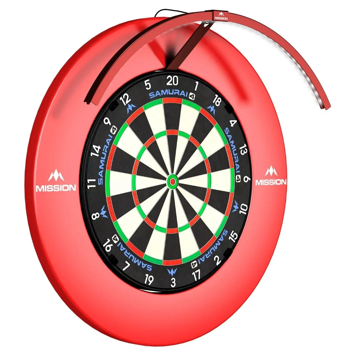 Mission Torus 120° Dartboard Lighting System-9-Red-Premier Darts