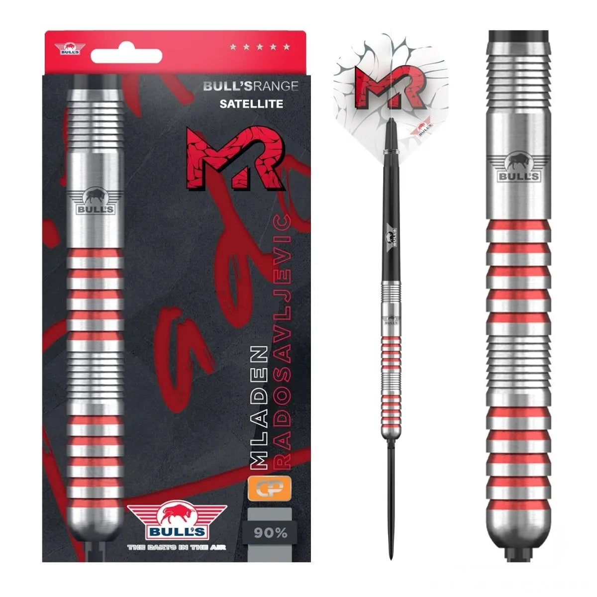 Bull's NL Mladen Radosavljevic CP 90% Tungsten Steel Tip Darts-1-21 GRAM-Premier Darts