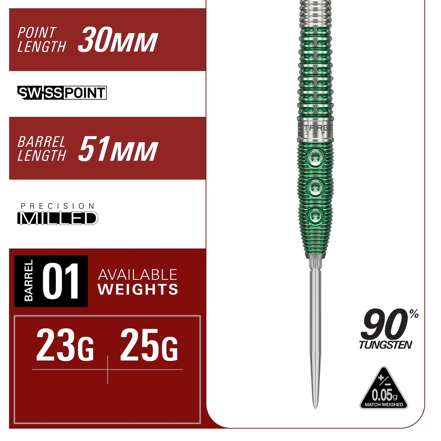 Target Japan Motomu Sakai Xeno G1 90% Tungsten Steel Tip Darts