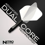 Red Dragon Nitro Flite - Integrated Flight and Shaft-74-Black-Short-Premier Darts