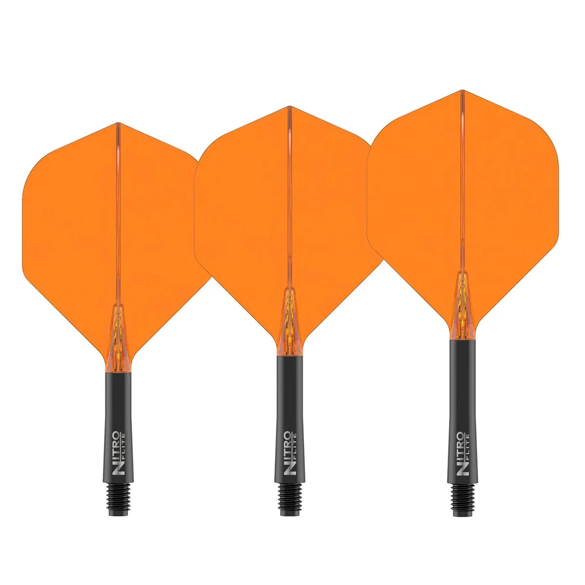 Red Dragon Nitro Flite - Integrated Flight and Shaft-60-Black-Short-Premier Darts