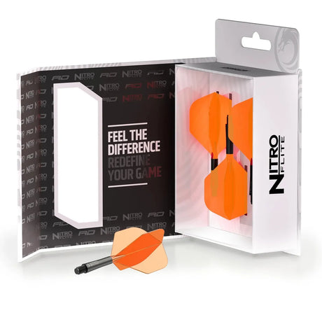 Red Dragon Nitro Flite - Integrated Flight and Shaft-58-Black-Short-Premier Darts