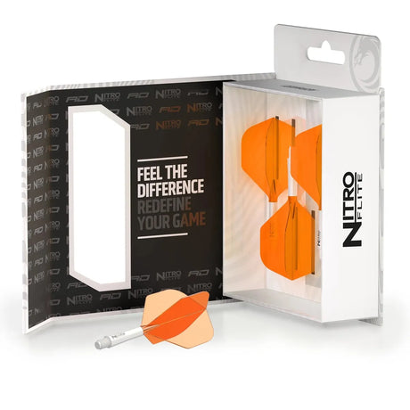 Red Dragon Nitro Flite - Integrated Flight and Shaft-64-Black-Short-Premier Darts