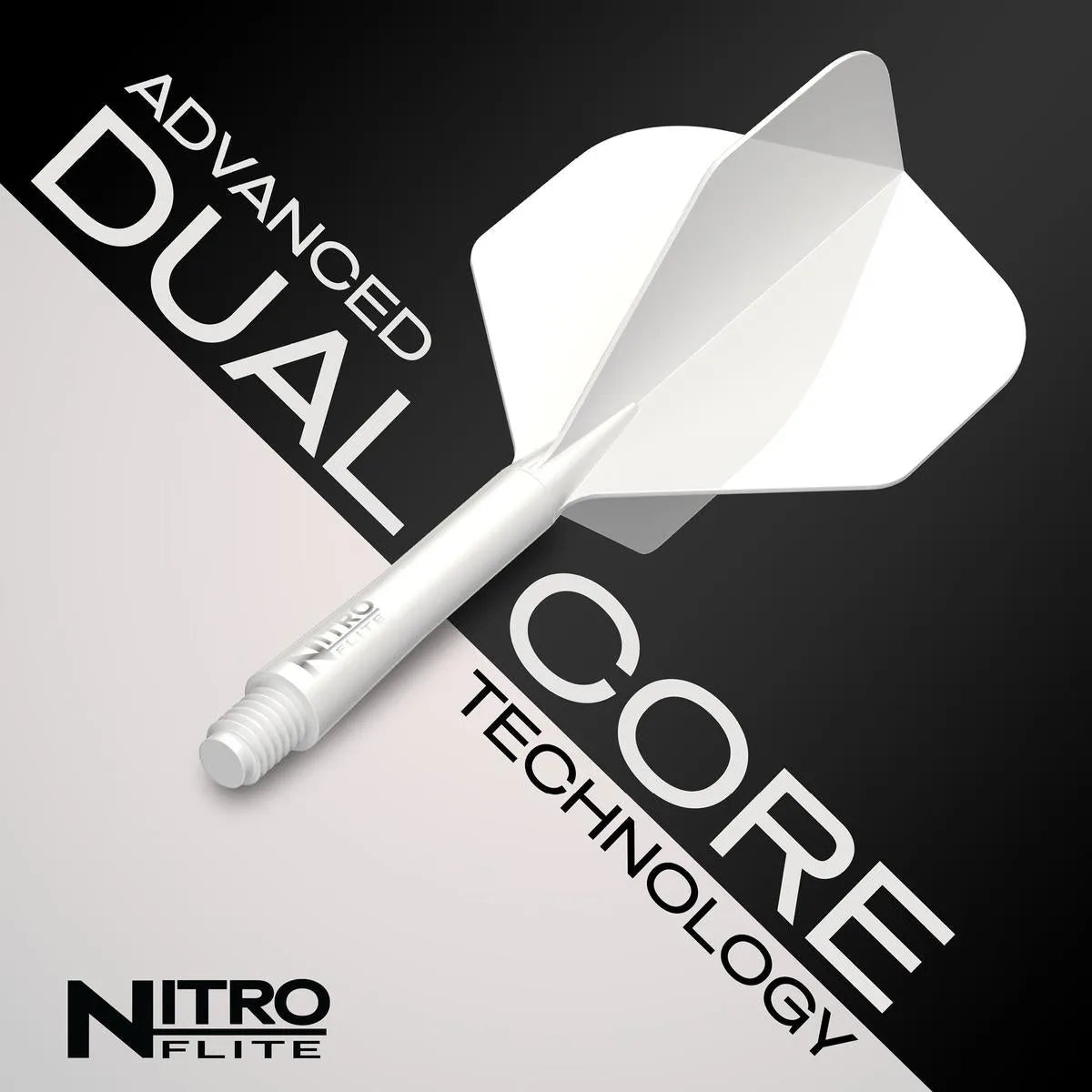 Red Dragon Nitro Flite - Integrated Flight and Shaft-80-Black-Short-Premier Darts