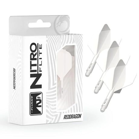 Red Dragon Nitro Flite - Integrated Flight and Shaft-77-Black-Short-Premier Darts