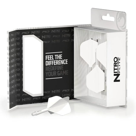 Red Dragon Nitro Flite - Integrated Flight and Shaft-76-Black-Short-Premier Darts