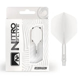 Red Dragon Nitro Flite - Integrated Flight and Shaft-75-White-Short-Premier Darts