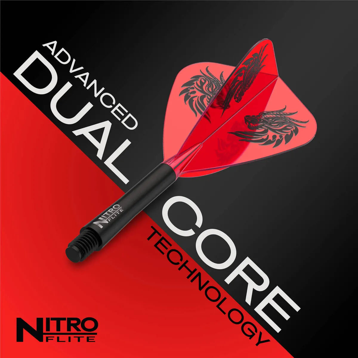 Red Dragon Jonny Clayton Kite Nitro Flite Integrated Flight and Shaft-6-Short-Premier Darts
