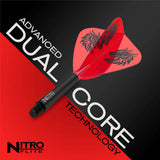 Red Dragon Jonny Clayton Kite Nitro Flite Integrated Flight and Shaft-6-Short-Premier Darts
