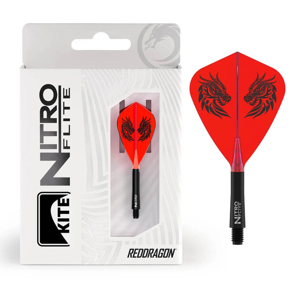 Red Dragon Jonny Clayton Kite Nitro Flite Integrated Flight and Shaft-1-Short-Premier Darts