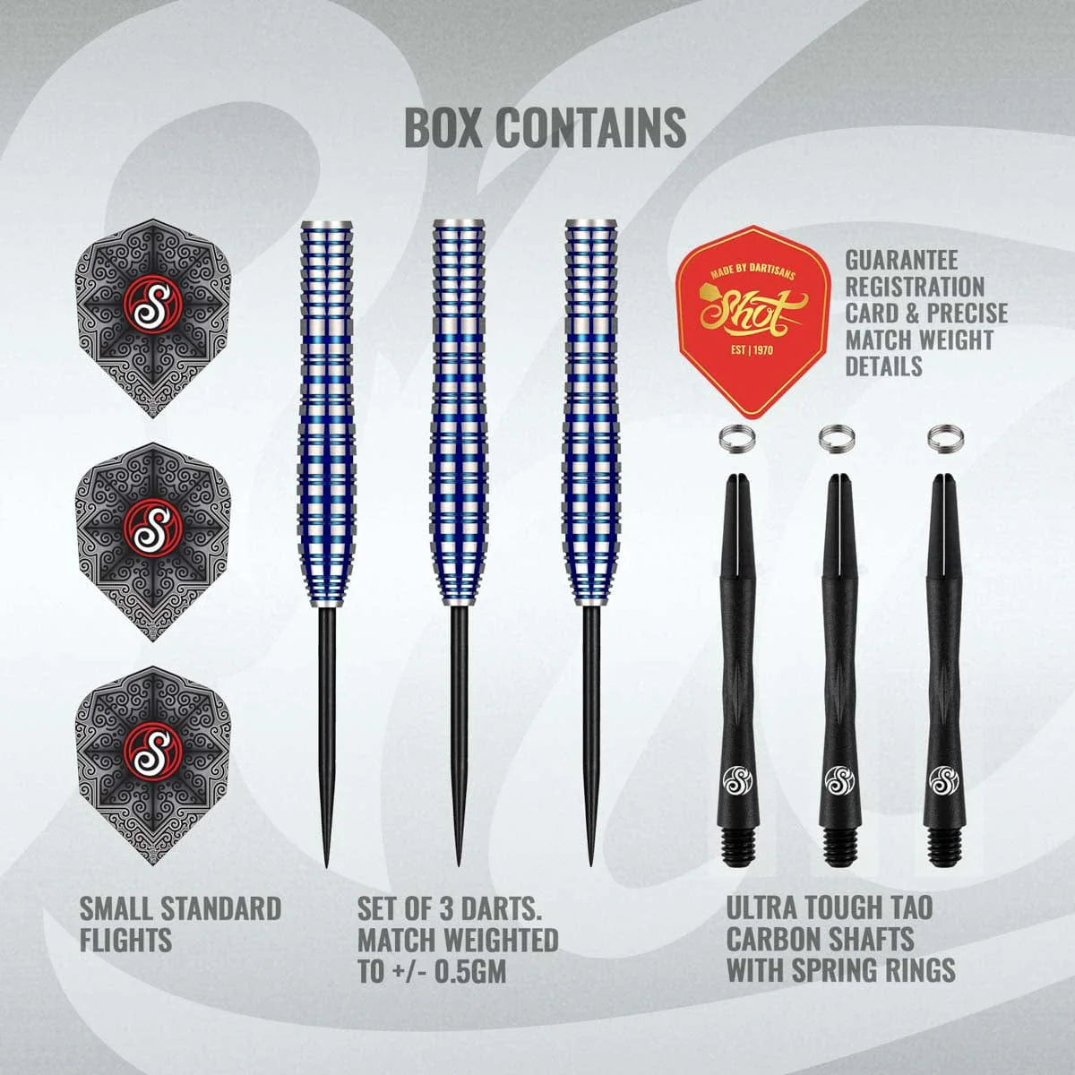 Shot Pro Series Nicole Regnaud 90% Tungsten Steel Tip Darts-Darts-4-Premier Darts