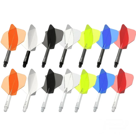 Red Dragon Nitro Flite - Integrated Flight and Shaft-1-Black-Short-Premier Darts