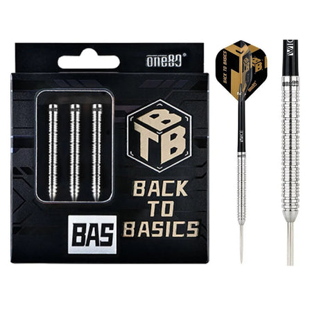 One80 Back To Basics BAS 90% Tungsten Steel Tip Darts