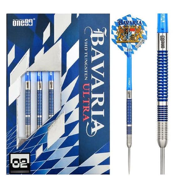 One80 Bavaria Ultra 02 90% Tungsten Steel Tip Darts-1-21 GRAM-Premier Darts