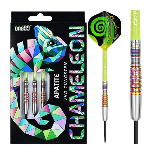 One80 Chameleon Apatite 90% Tungsten Steel Tip Darts-1-23 GRAM-Premier Darts