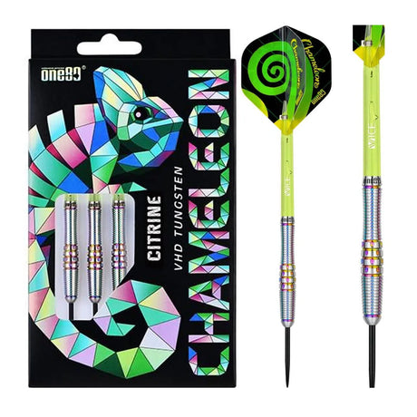 One80 Chameleon Citrine 90% Tungsten Steel Tip Darts