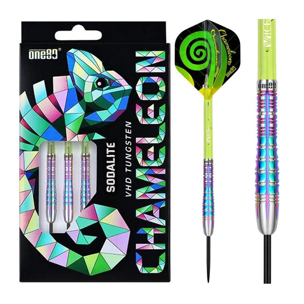 One80 Chameleon Sodalite 90% Tungsten Steel Tip Darts-1-23 GRAM-Premier Darts