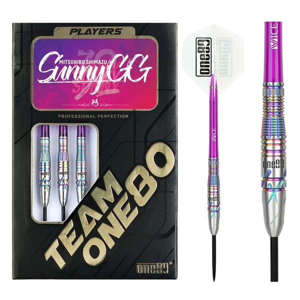 One80 Chameleon Sunny 90% Tungsten Steel Tip Darts-1-22 GRAM-Premier Darts