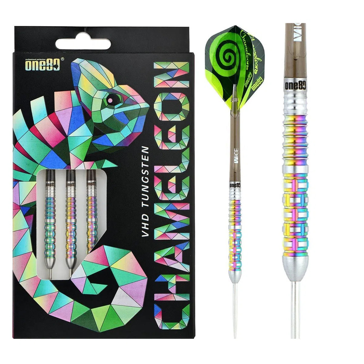 One80 Chameleon Zircon 90% Tungsten Steel Tip Darts