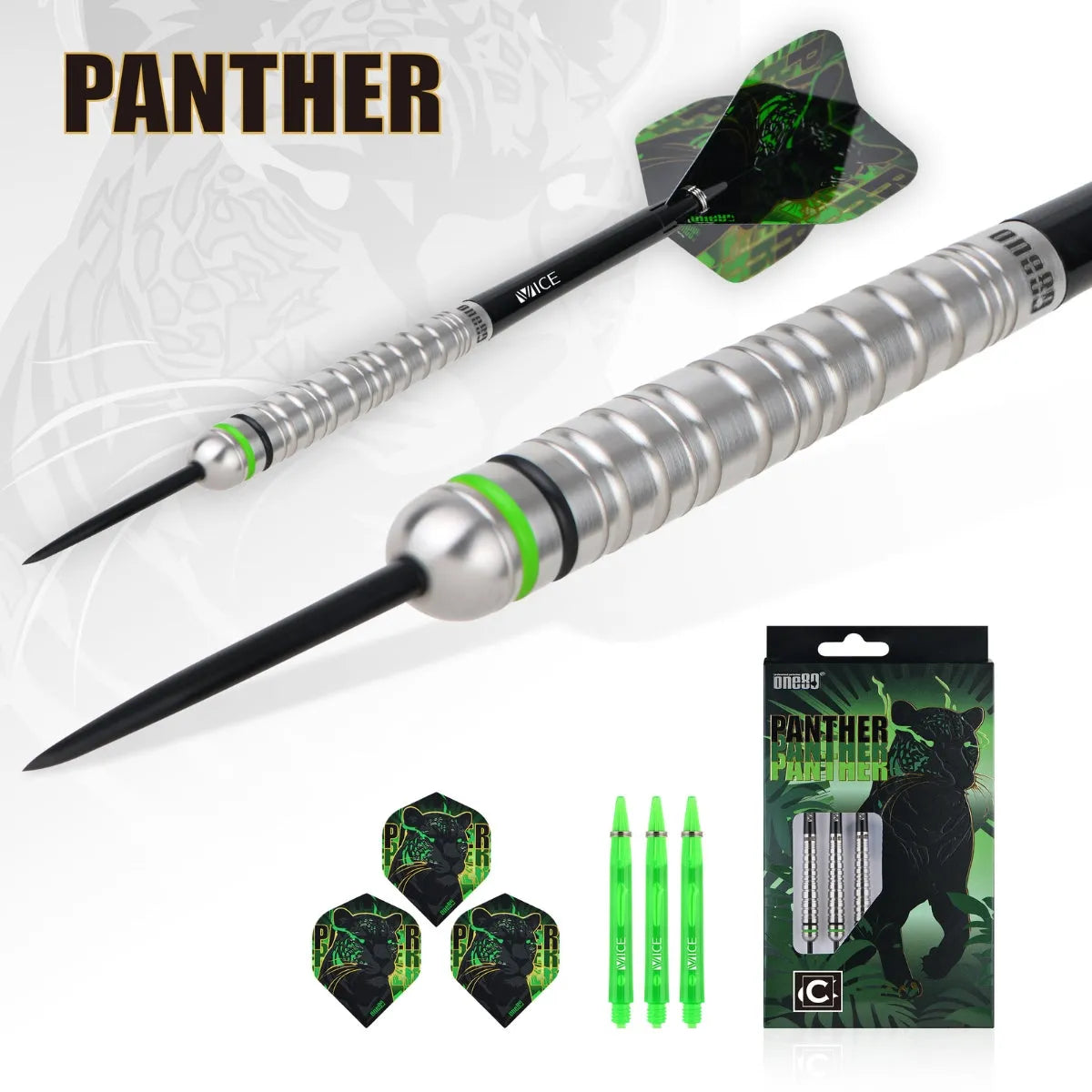 One80 Darts Panther-C 90% Tungsten Steel Tip Darts