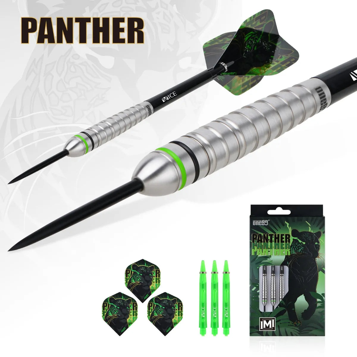 One80 Darts Panther-M 90% Tungsten Steel Tip Darts