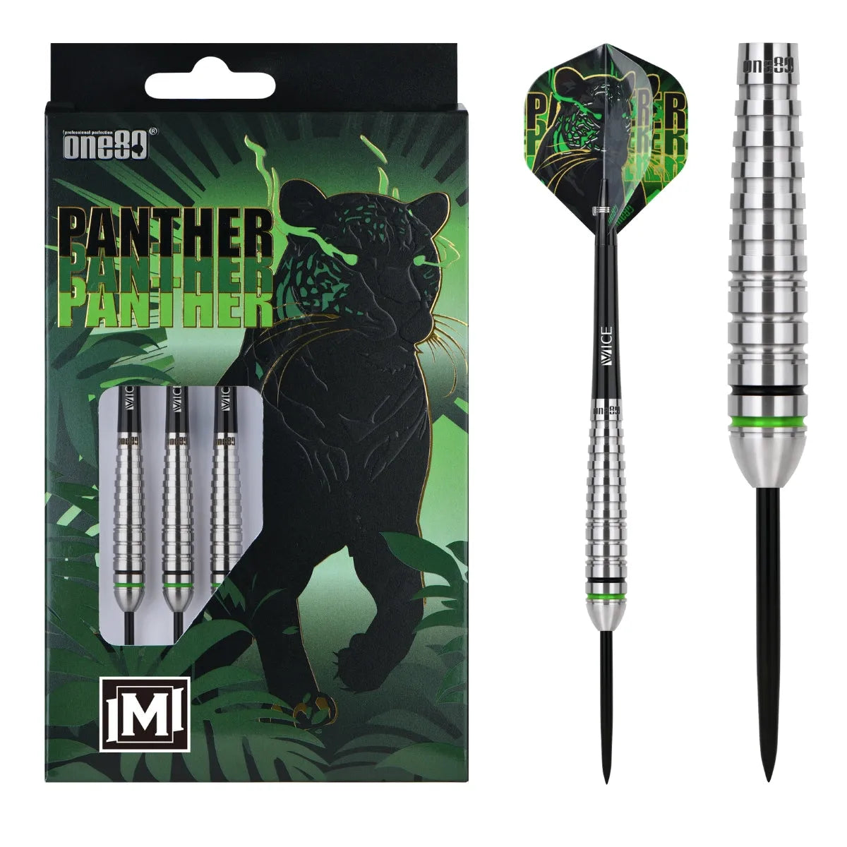 One80 Darts Panther-M 90% Tungsten Steel Tip Darts