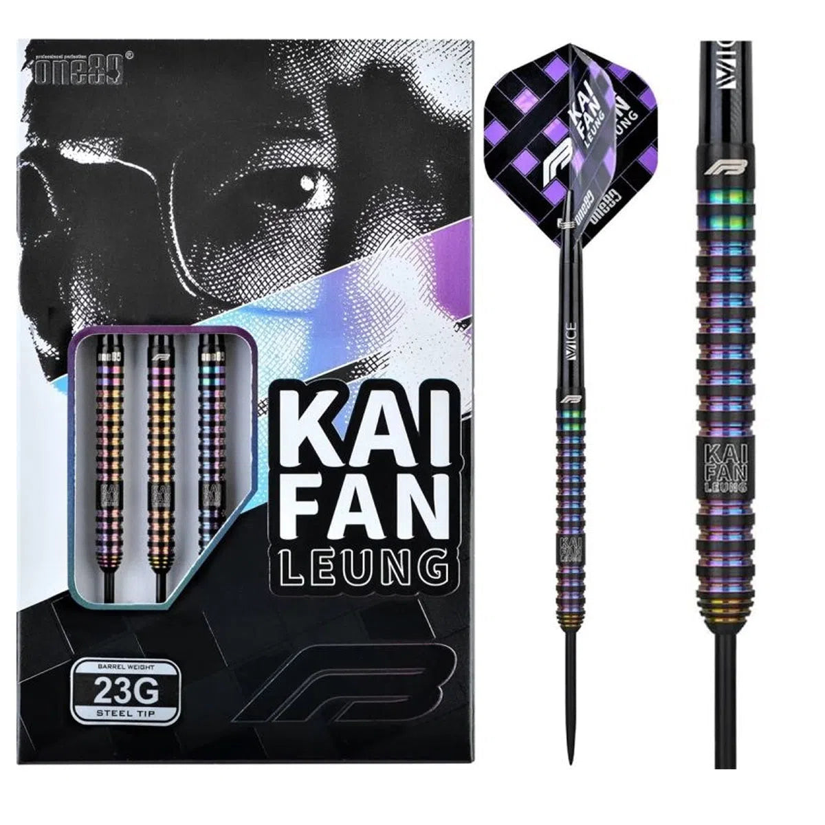 ダーツ one80 FAN KAI LEUNG 23G One80 FB Kai Fan Leung V2 90% Tungsten Steel Tip Darts – Premier Darts