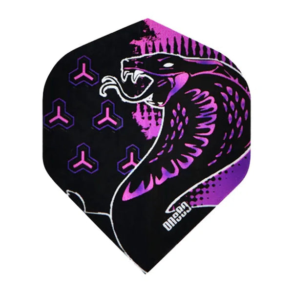 One80 Jelle Klaasen Pink Cobra Standard Dart Flights-1-Premier Darts