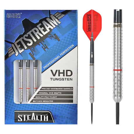 One80 Jetstream Stealth 90% Tungsten Steel Tip Darts