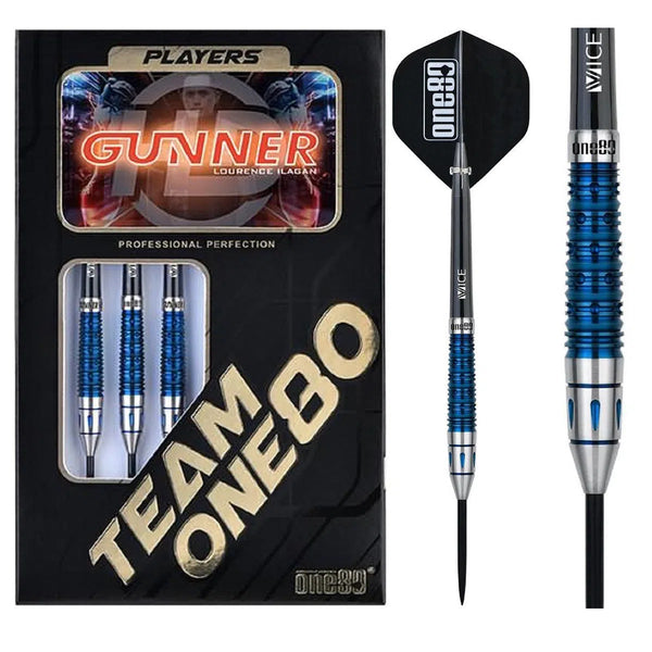 One80 Lourence Ilagan Gunner HD 80% Tungsten Steel Tip Darts-1-22 GRAM-Premier Darts