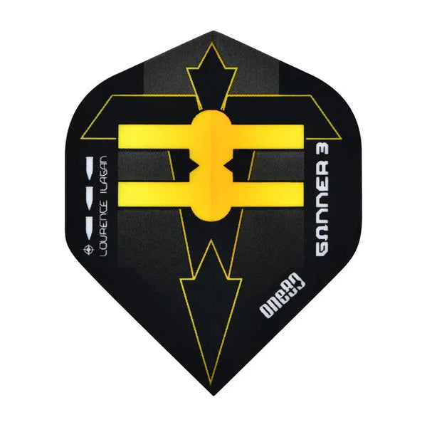 One80 Lourence Ilagan Gunner III Standard Dart Flights-1-Premier Darts