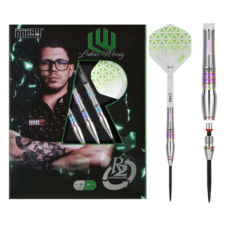 One80 Lukas Wenig V2 (R2 Interchange) 90% Tungsten Steel Tip Darts