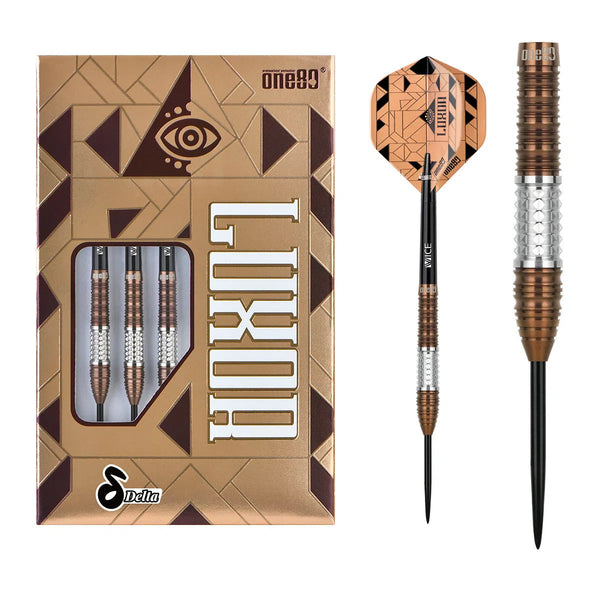 One80 Luxor Delta 90% Tungsten Steel Tip Darts-1-21 GRAM-Premier Darts