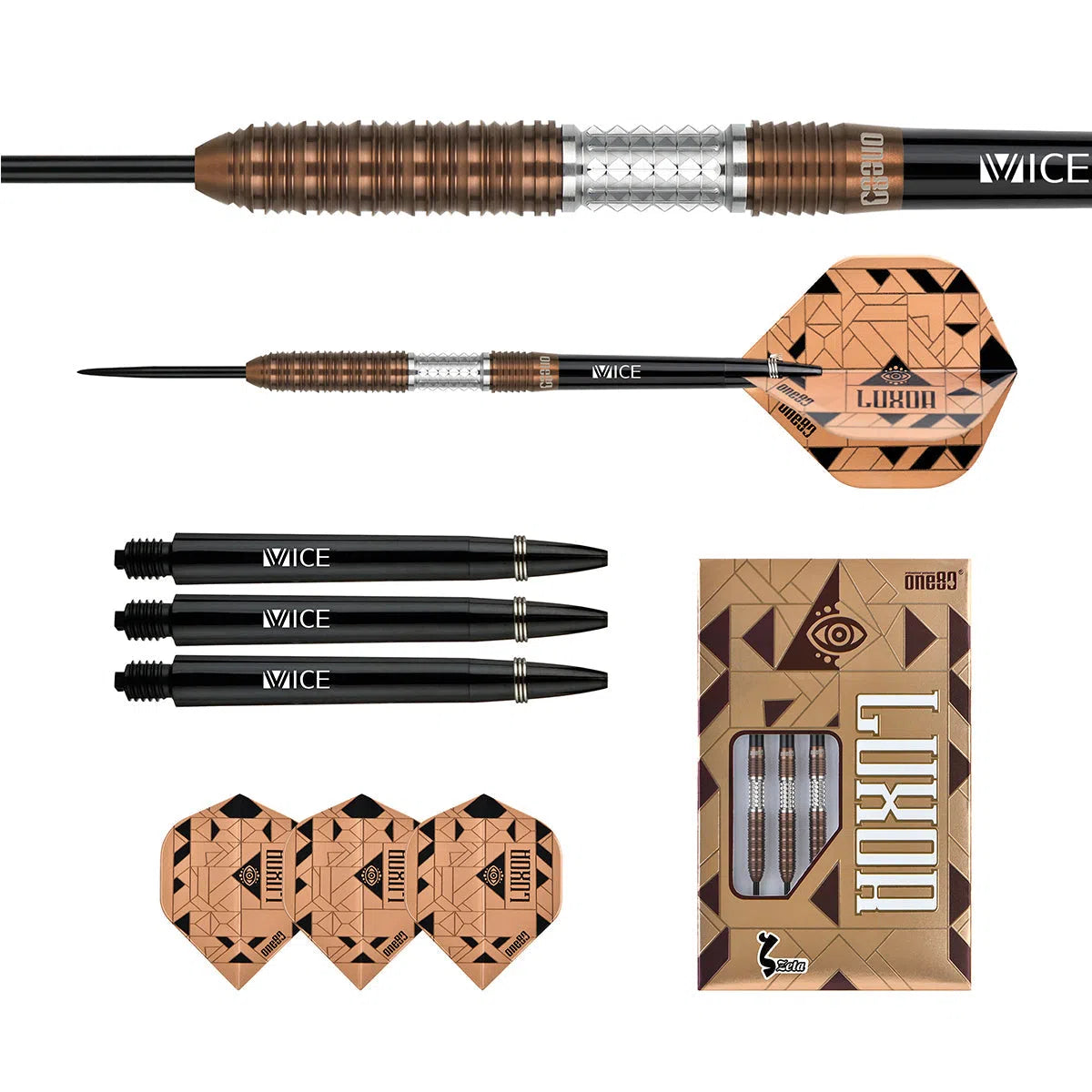 One80 Luxor 90% Steel Tip Darts – Premier Darts