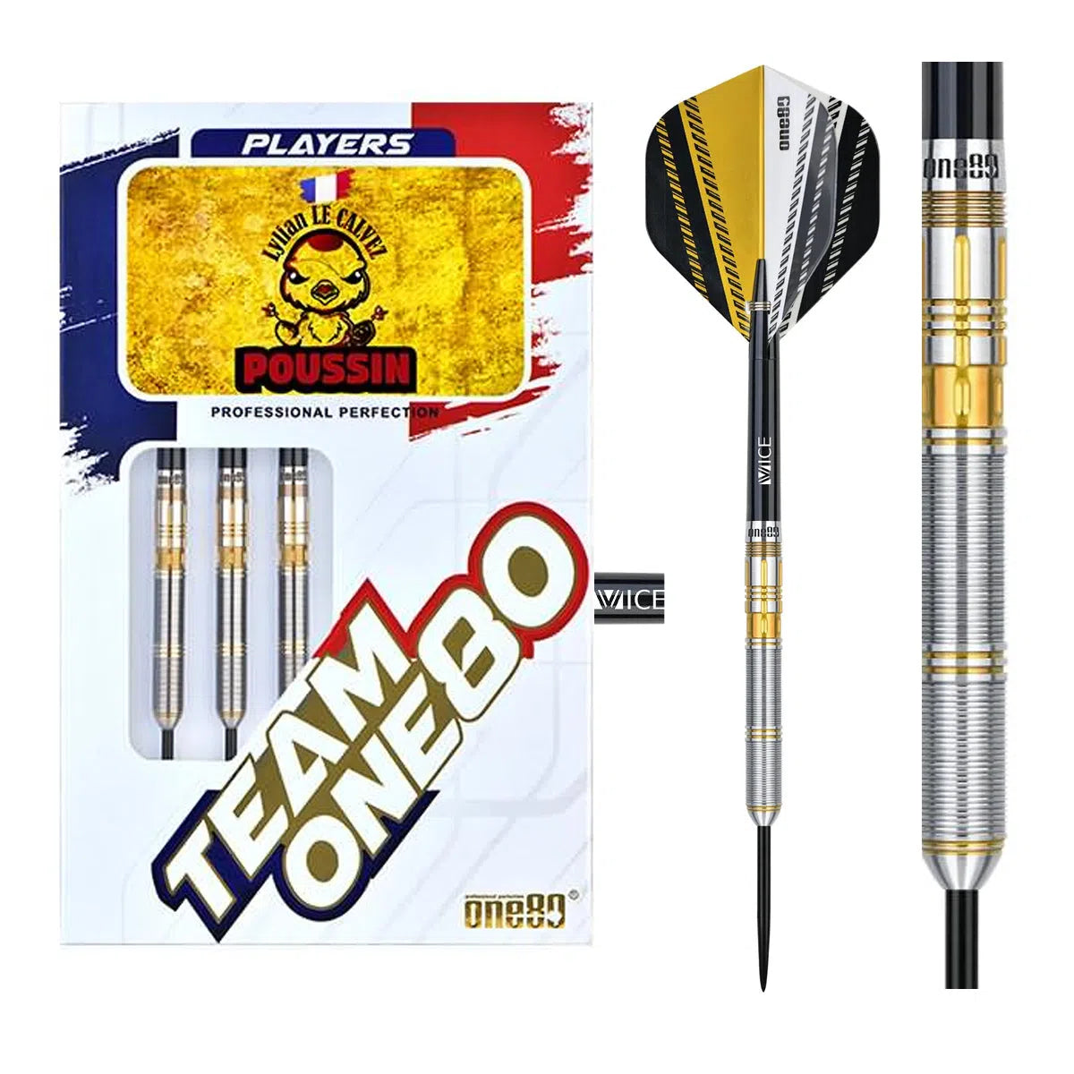 One80 Lylian Le Calvez Signature Dart 90% Tungsten Steel Tip Darts