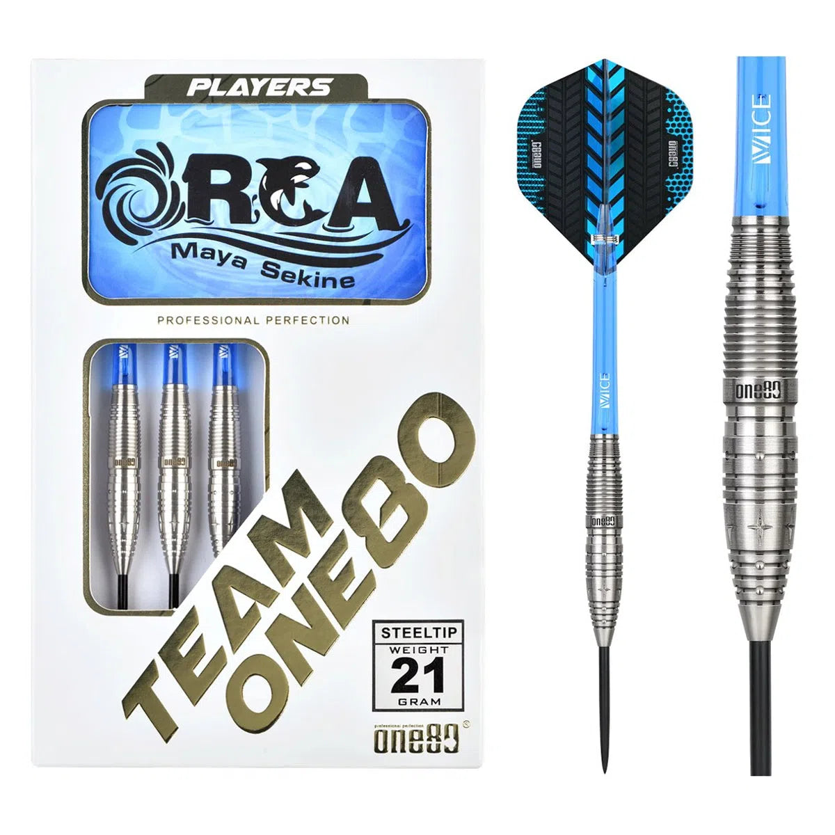 One80 Maya Sekine 90% Tungsten Steel Tip Darts