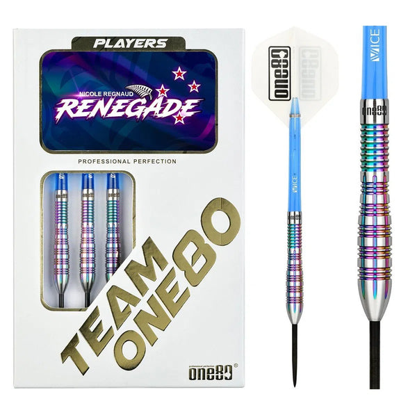 One80 Nicole Regnaud 90% Tungsten Steel Tip Darts-1-21 GRAM-Premier Darts