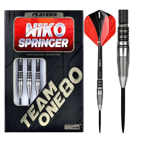 One80 Niko Springer 90% Tungsten Steel Tip Darts-1-24 GRAM-Premier Darts