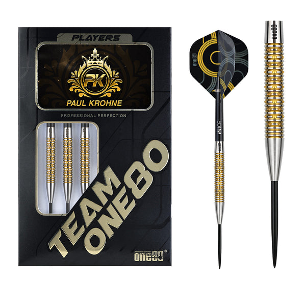 One80 Paul Krohne 90% Tungsten Steel Tip Darts-1-22 GRAM-Premier Darts