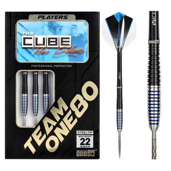 One80 Rene Eidams V3 90% Tungsten Steel Tip Darts-1-22 GRAM-Premier Darts