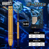 One80 S-Bite SB3 90% Tungsten Steel Tip Darts