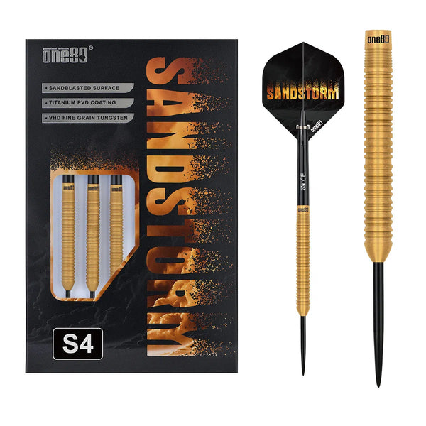 One80 Sandstorm 04 90% Tungsten Steel Tip Darts-1-23 GRAM-Premier Darts