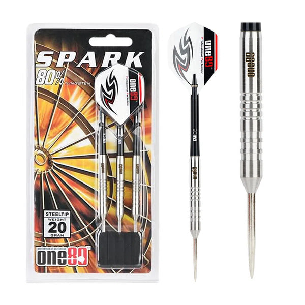 One80 Spark 80% Tungsten Steel Tip Darts-1-20 GRAM-Premier Darts