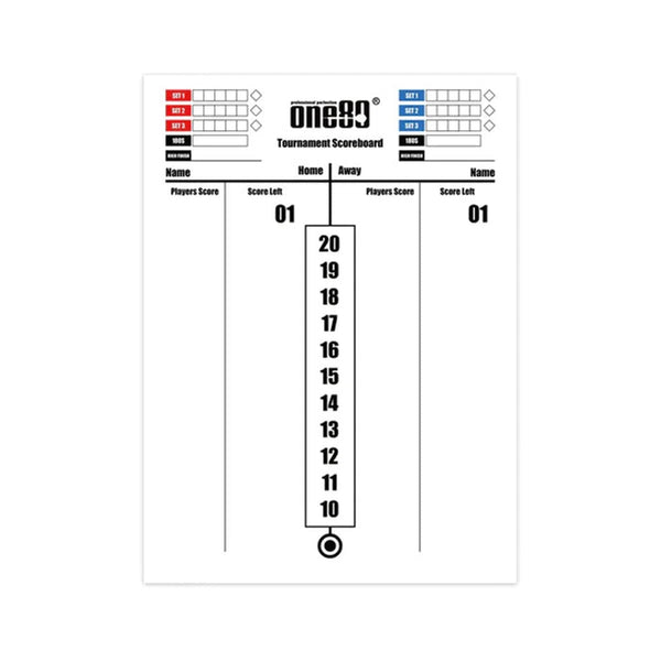 One80 Tournament Scoreboards - 3 Available Sizes-1-45x35cm-Premier Darts
