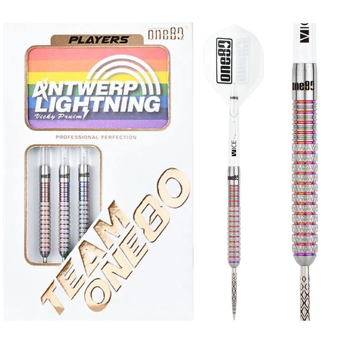 One80 Vicky Pruims 90% Tungsten Steel Tip Darts