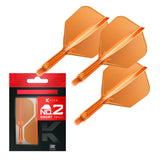 Target Darts K-Flex Flight System No2-20-Neon Orange-Short-Premier Darts