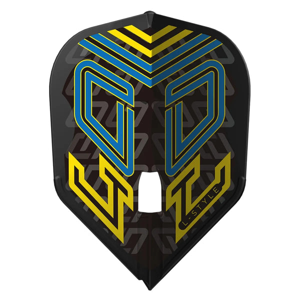 L-Style Oskar Lukasiak L3 PRO Clear Black Flights-1-Premier Darts